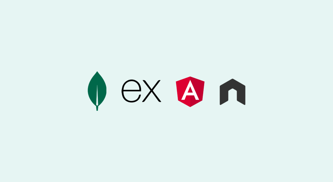 Mean stack logos for mongodb, express. Js, angular, and node. Js